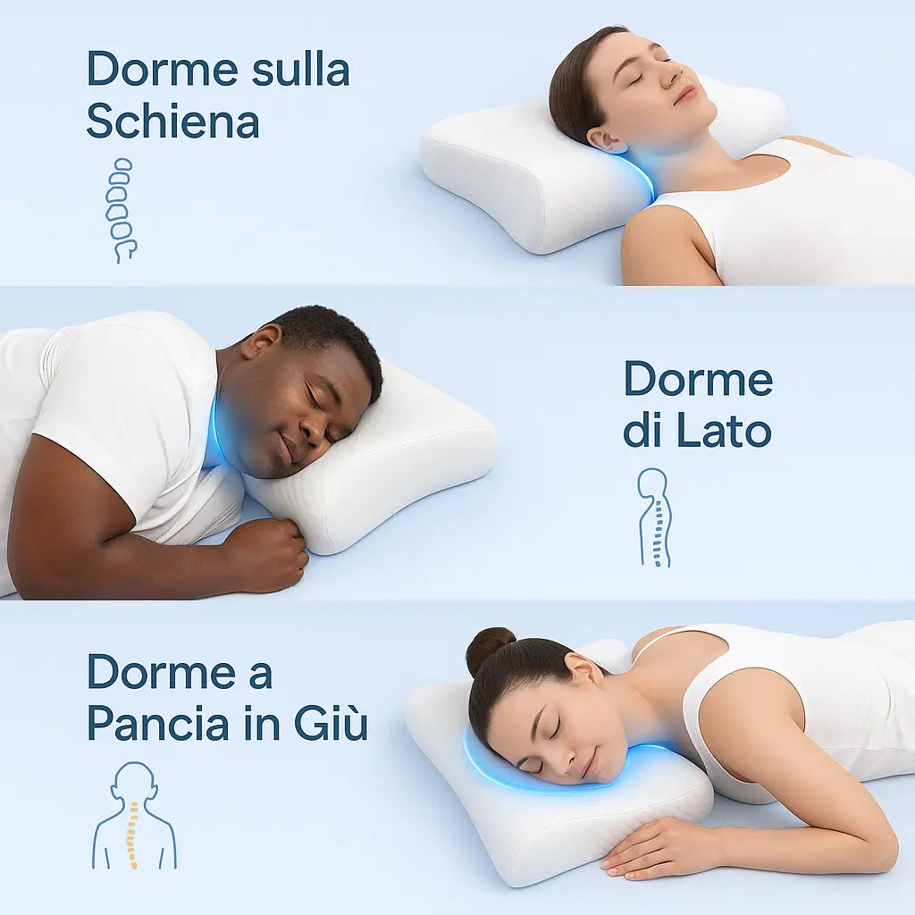 Il cuscino studiato per chi si sveglia più stanco di come è andato a dormire